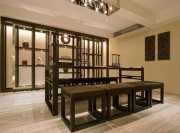 文雅藝術中式風格300平米別墅書房吊頂裝修效果圖