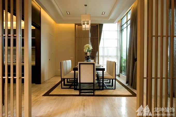 文雅藝術中式風格300平米別墅餐廳吊頂裝修效果圖