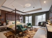 古樸雅致中式風格300平米別墅臥室吊頂裝修效果圖