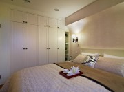 雅致鄉村田園風格70平米一居室臥室背景墻裝修效果圖