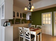 童話意境田園風格60平米一居室餐廳吊頂裝修效果圖