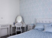 現(xiàn)代歐式田園風格80平米二居室臥室背景墻裝修效果圖