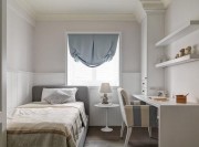 自然清新田園風格100平米復式臥室背景墻裝修效果圖