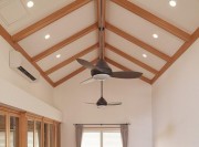 自然清新田園風格100平米復式客廳吊頂裝修效果圖