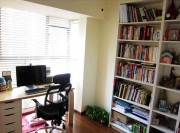 時尚清新田園風(fēng)格100平米三居室書房背景墻裝修效果圖