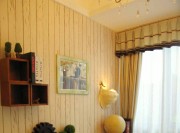 溫暖精致田園風(fēng)格85平米二居室書房背景墻裝修效果圖