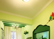 美式溫馨田園風格110平米三居室書房吊頂裝修效果圖