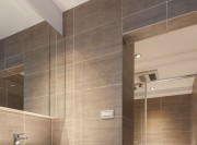 潔白唯美簡約風格50平米小戶型衛生間浴室柜裝修效果圖