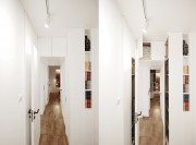 白色簡(jiǎn)約舒適60平米小戶型玄關(guān)過(guò)道裝修效果圖