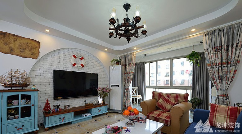 迷人清新地中海風(fēng)格85平米二居室裝修效果圖 迷人清新地中海風(fēng)格85平米二居室裝修效果圖