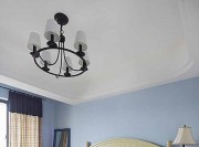 清爽自然地中海風格95平米二居室臥室背景墻裝修效果圖