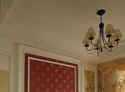 清甜唯美田園風(fēng)格80平米復(fù)式臥室背景墻裝修效果圖