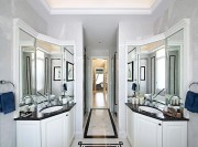 清新飄逸地中海風格120平米三居室衛生間浴室柜裝修效果圖