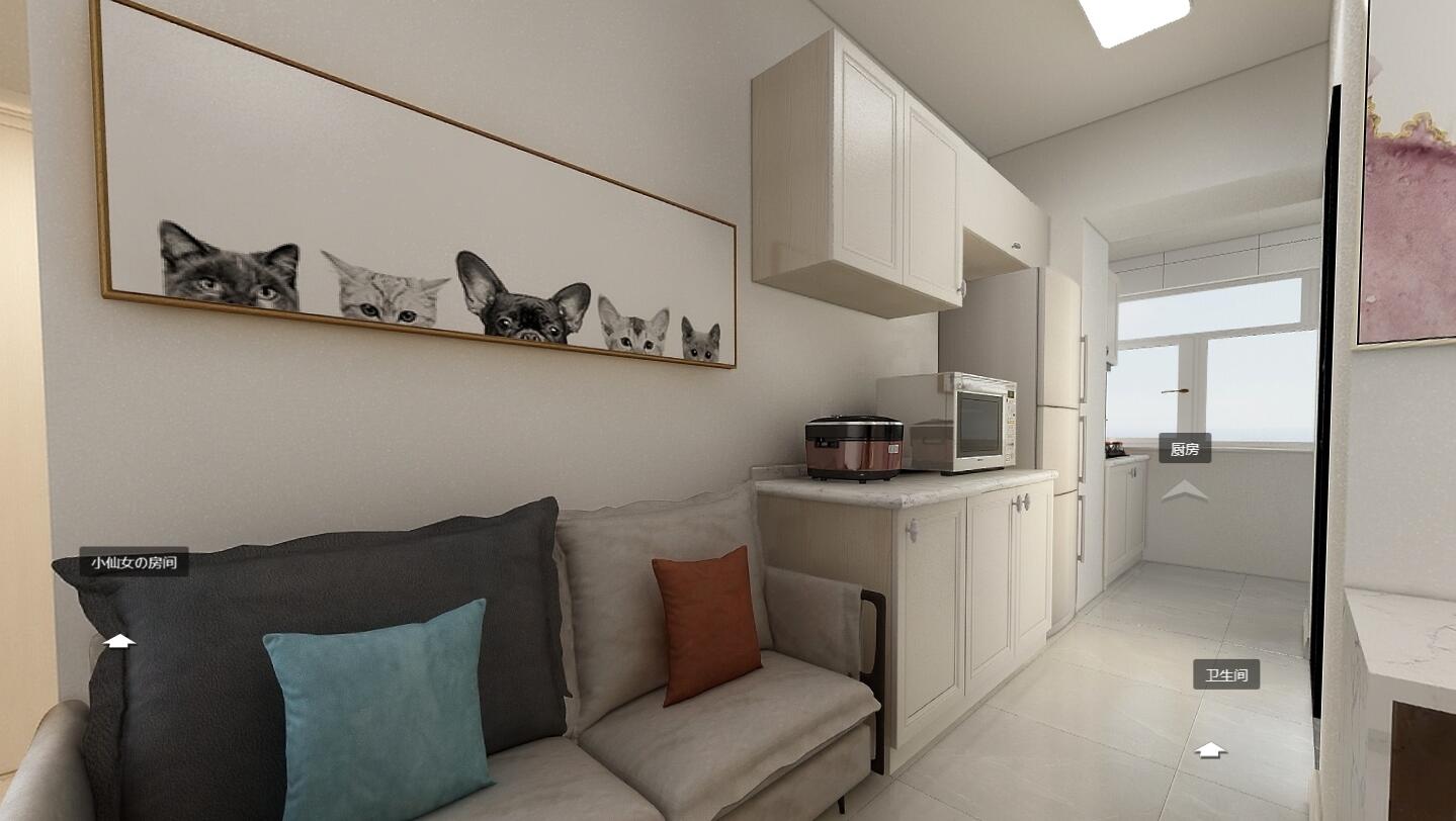 小戶型現代簡約3D效果圖