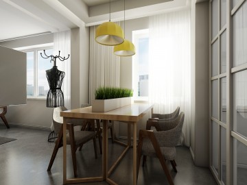 現代簡約風格兩居室裝修效果圖