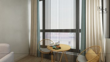 現代簡約風格兩居室裝修效果圖