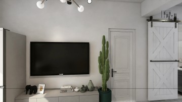 現代簡約風兩居室裝修效果圖