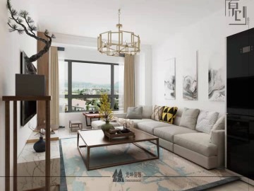 簡約典雅風格兩居室裝修效果圖