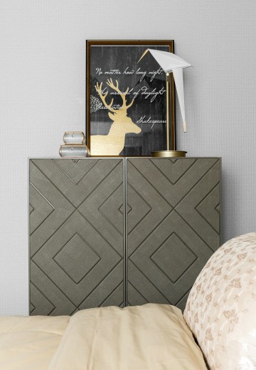 輕奢整潔風格兩居室裝修效果圖