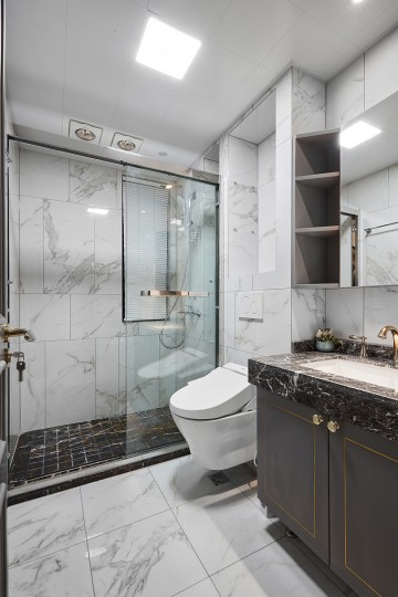 現代輕奢風格三居室裝修效果圖