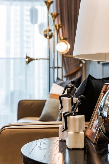 奢華大氣風格兩居室裝修效果圖