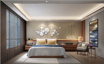 現代輕奢風格三居室裝修效果圖