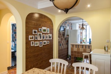 現代復古風格兩居室裝修效果圖