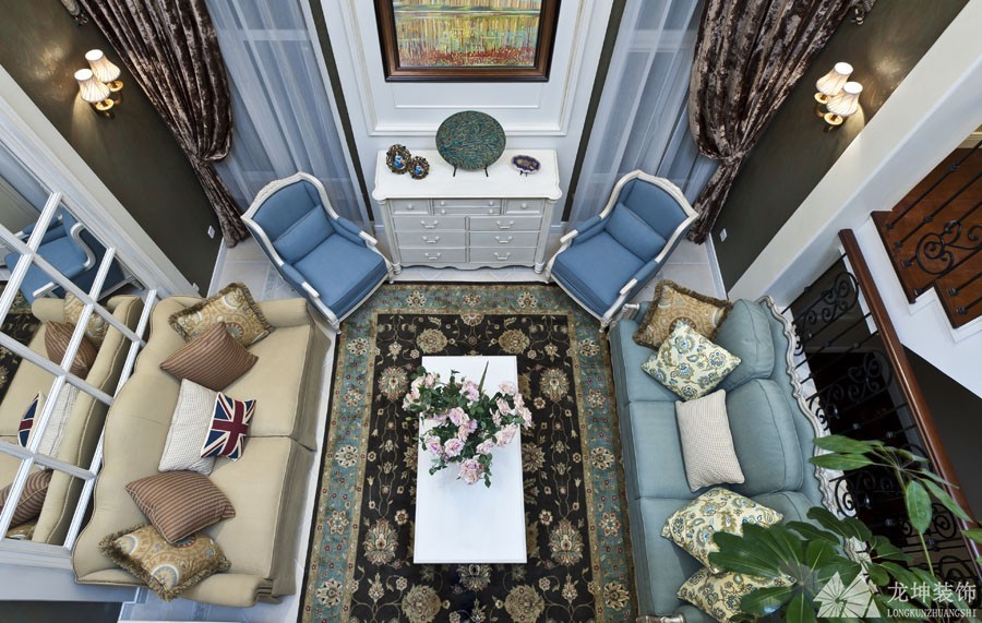 地中海式風格140平裝修效果圖