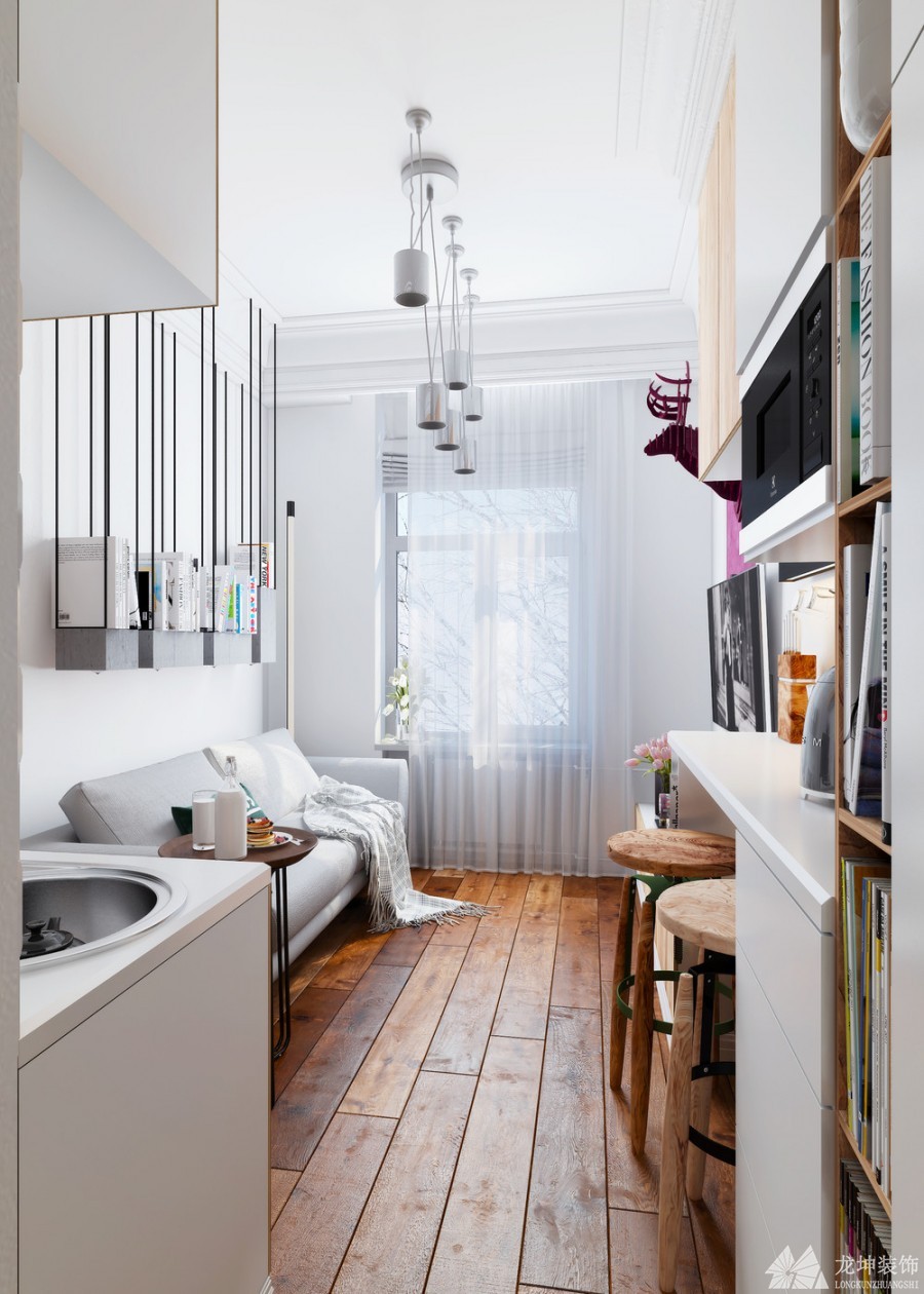 現代風格40平公寓裝修效果圖