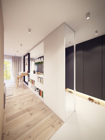 現代輕奢風格50平公寓裝修效果圖