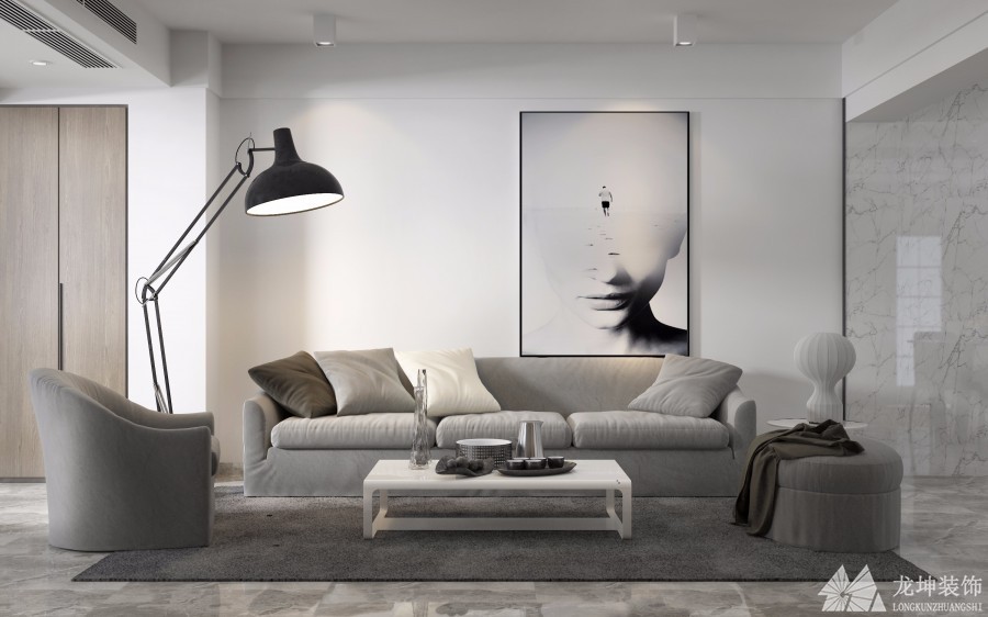 現代輕奢風格80平裝修效果圖