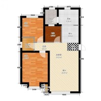 沈陽整屋裝修效果案例67平米一居室-沈陽裝修推薦