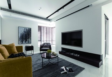 126㎡現代簡約，低調的空間，布置出溫馨自然的舒適感！