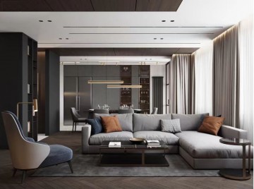 153㎡高級灰胡桃木，質樸優雅的氣質。